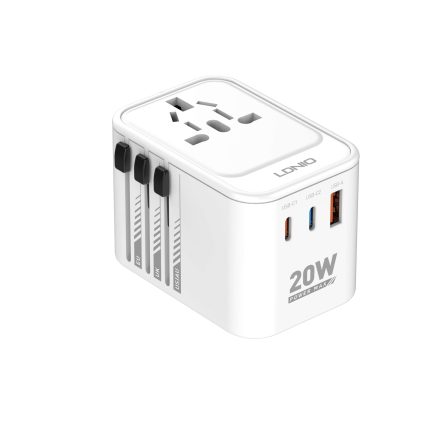 LDNIO Z9 Universal Adapter 20W – Fast, Safe & Travel-Ready